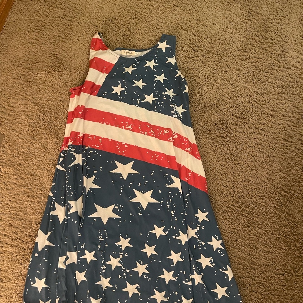 Patriotic Star and Stripe Dress